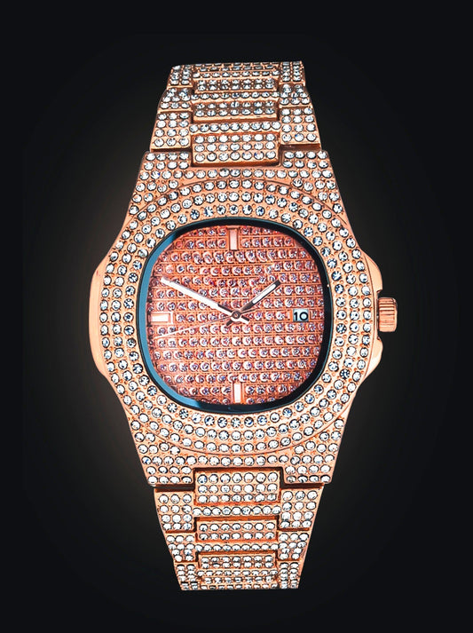 P-P ROSE GOLD ICE WATCH